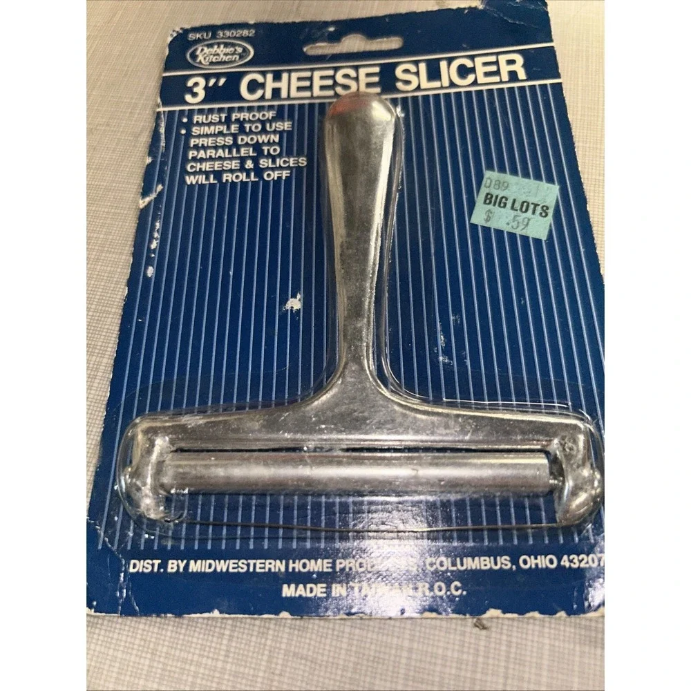 Debbie's Kitchen Stainless Steel Cheese Slicer 1960s-70's New in Package